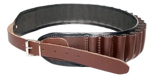 Leather cartridge belt 20 bore