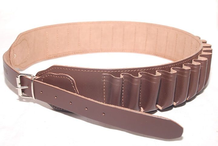Cartridge belt in Genuine leather