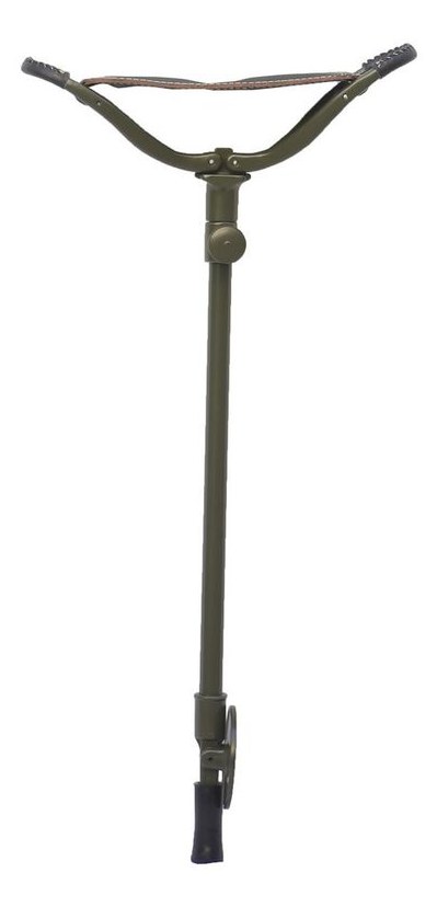 Olive green Beckenham-Royal Height-adjustable shooting stick with rubber or spike ferrule alternate view