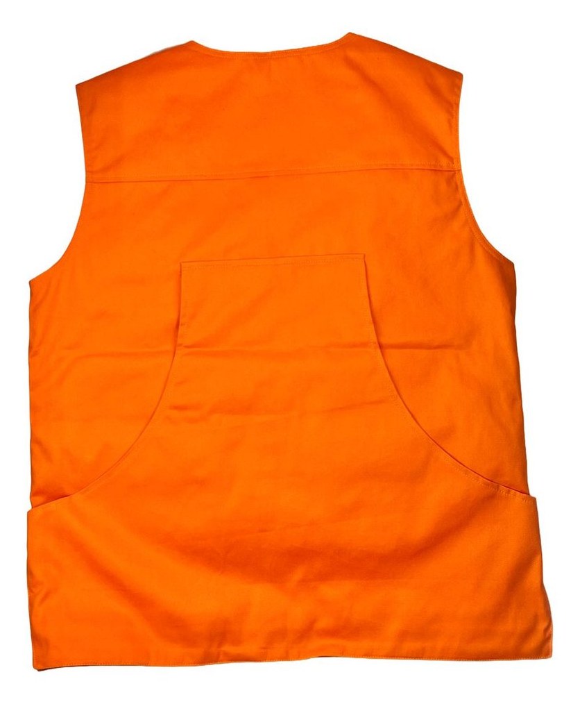 Orange high-visibility Gilet alternate view