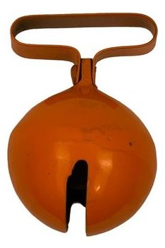 Orange Round Dog Bell