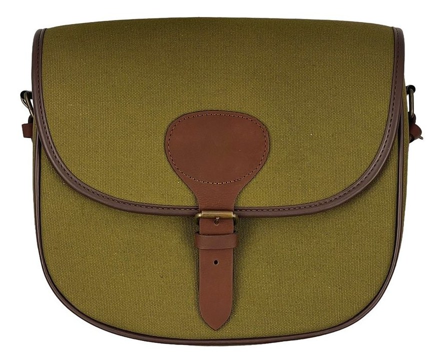 Canvas and leather cartridge bag alternate view