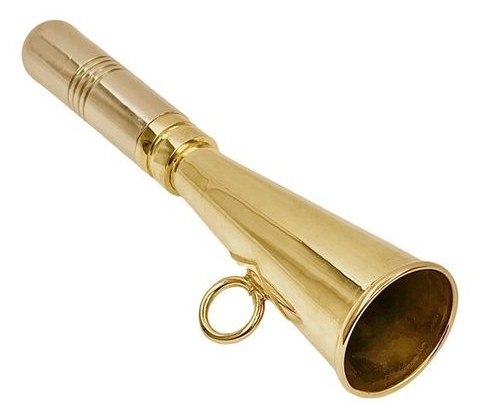 12 cm brass horn alternate view