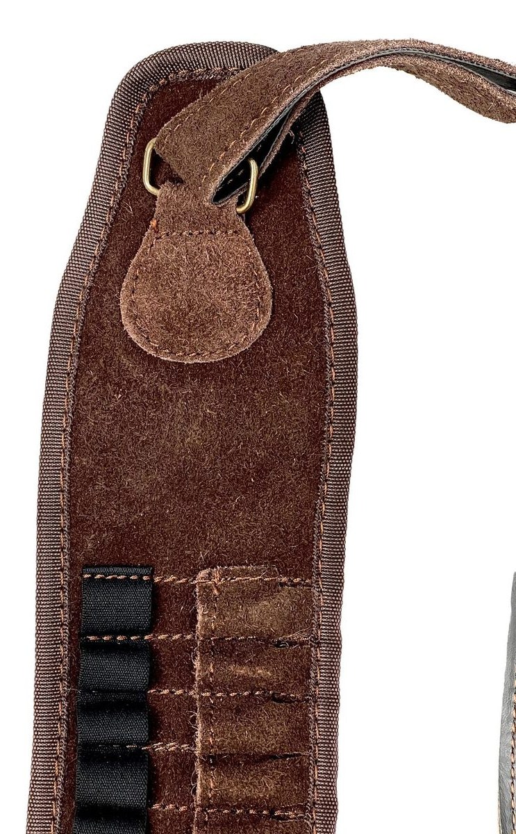Cartridge belt in Leather 20 calibre with elastic support alternate view