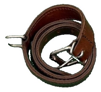 Reddish Leather dog collar