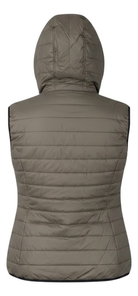 HuntReign women olive green parachute Gilet alternate view