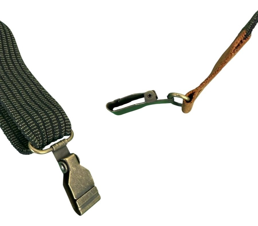 Rifle Sling in olive green elastic alternate view