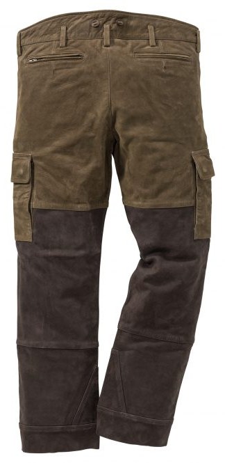 Two-Tone leather trousers